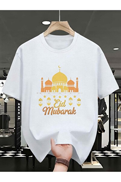bolivia's Men'S Eid Pattern T-Shirt - Short-Sleeve Casual Tee Featuring an Il...