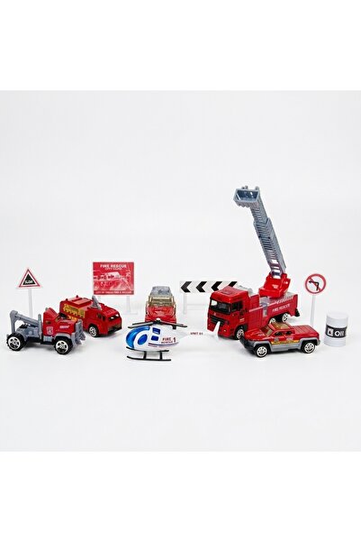 Z Store Set de vehicule de pompieri și salvare 1:87 – 6 piese