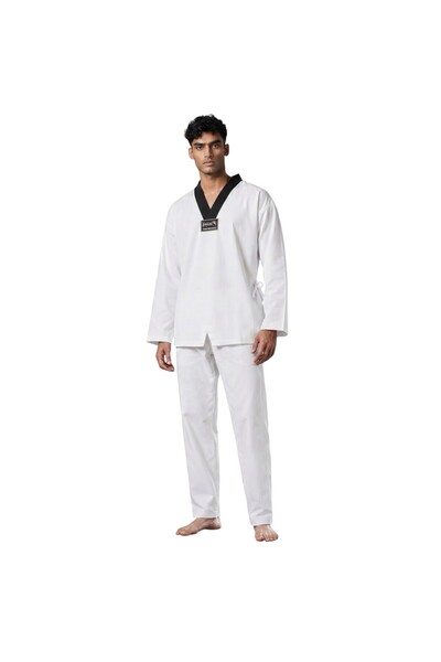 Dragondo 13121 Pro Black Collar Taekwondo Suit