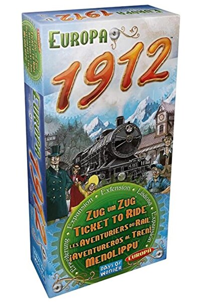 Asmodee Board game Ticket to Ride Europe 1912, language
