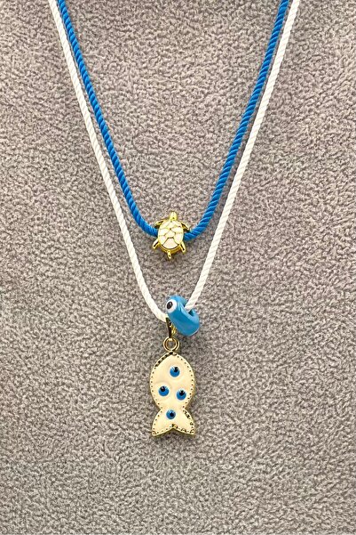 Concept HuBuTU 2 Pieces Bohemian Series Summer Rope Blue White Fish Evil Eye ...