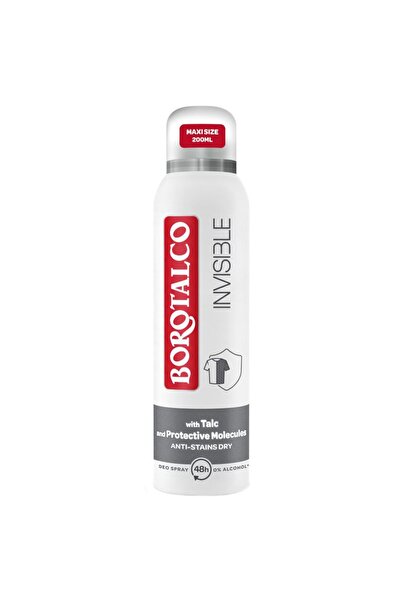 SOHO Antiperspirant Deodorant, Borotalco, 200 ml Invisible,