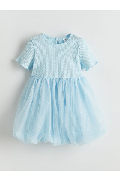 LC Waikiki Nevavm Tulle Girl's Balloon Dress with a Difference