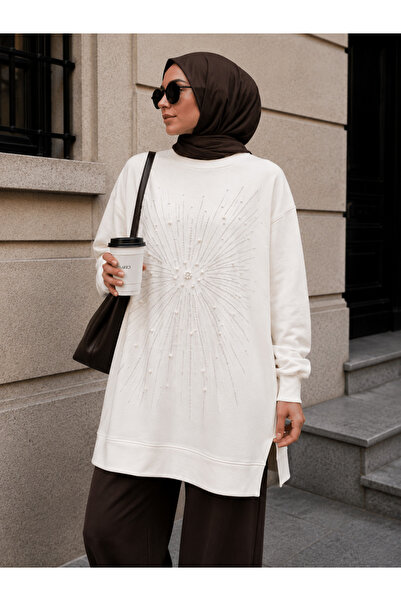 get crazy collection Women's Stone Sparkling Hijab Tunic Comfortable Fit