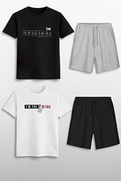 Trendy Merry Store Детски летен комплект от 4 части: капри и тениска