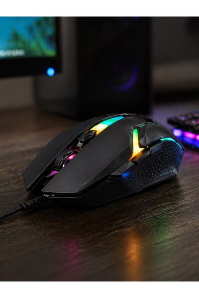 ALMANARA PROJECT X1 RGB Oyuncu Mouse 12000 DPI Ergonomik Kablolu Gaming Mouse...
