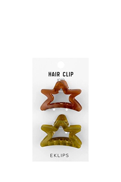 eklips Buzlu Yıldız Toka Natural 2'li