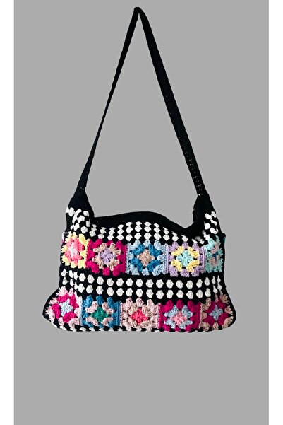 yelish shop El Örgüsü Motifli Çanta