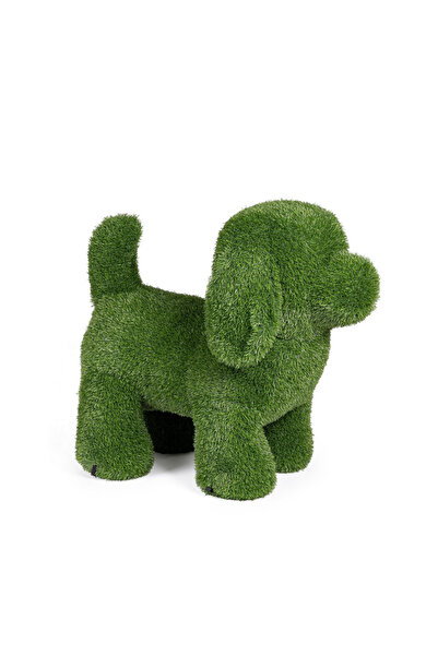 Bizzotto Figurină câine din iarbă artificială verde 80x45x73h
