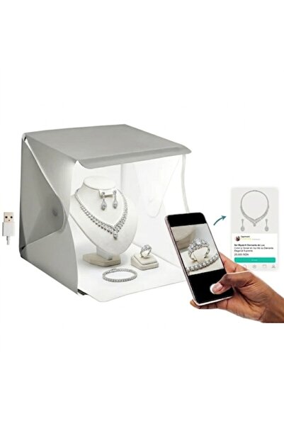 BEMİX Cutie foto pliabilă BE MIX, Generică, 3 fundaluri, iluminare LED, porta...