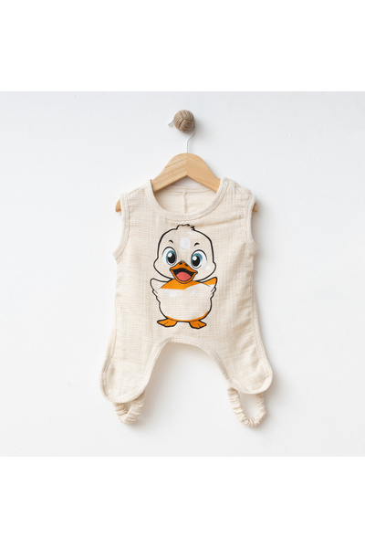 Aa Bebek Müslin Kumaş Dizlikli Bebek Emekleme Tulumu (Türkiye'de İlk)