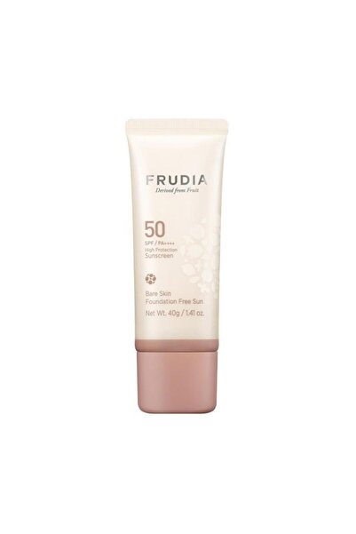 FRUDIA Bare Skin Fondöten Etkili Renkli Yüz Güneş Kremi SPF50 PA++++ 40 g