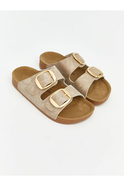 LC Waikiki Peak New Season Leather Look Women's Slippers