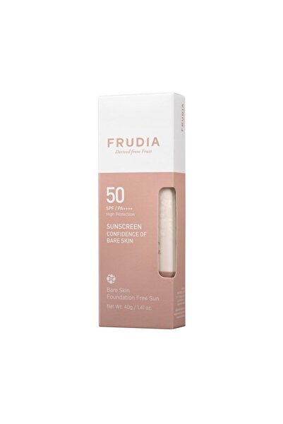 FRUDIA Bare Skin Fondöten Etkili Renkli Yüz Güneş Kremi SPF50 PA++++ 40 g