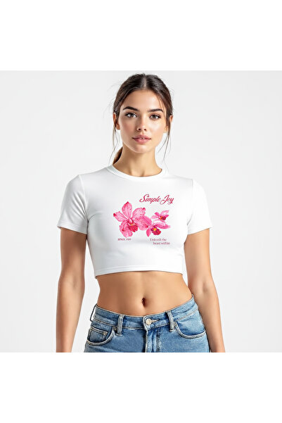 Vordevia Simple Joy Lycra imprimat cu flori, croială strânsă, model de bază