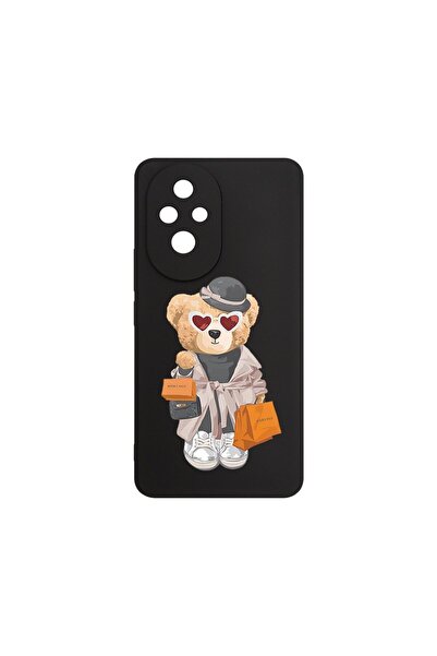 bestcase Калъф за Honor 200 Pro, BestCase® Тънък силиконов 0.8ММ, Мече за паз...