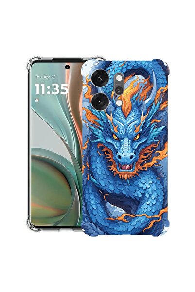 bestcase Αντικραδασμική Θήκη για OPPO Reno14 5G με Σχέδιο Μπλε Δράκου, 205205...