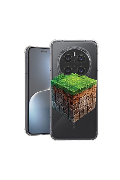 bestcase Θήκη για Honor Magic7 Pro, Αντικραδασμική 1.5MM, Κόσμος Minecraft, Π...