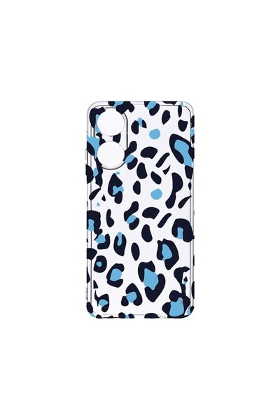 bestcase Διαφανής Θήκη Σιλικόνης 2MM, Συμβατή με OPPO A98 5G, Μπλε Σχέδιο Λεο...