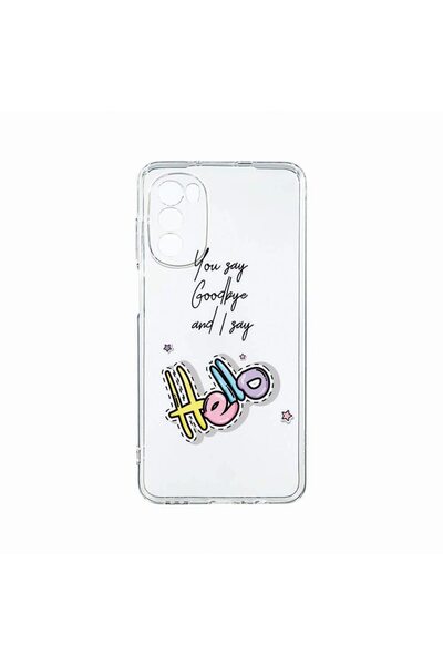 bestcase Husa Silicon, Compatibila Cu Motorola Moto G82 / Moto G52, Say Hello...