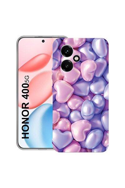 bestcase Διαφανής Θήκη Σιλικόνης για Honor 400, Έγχρωμες Καρδιές, 2036423 T 1146