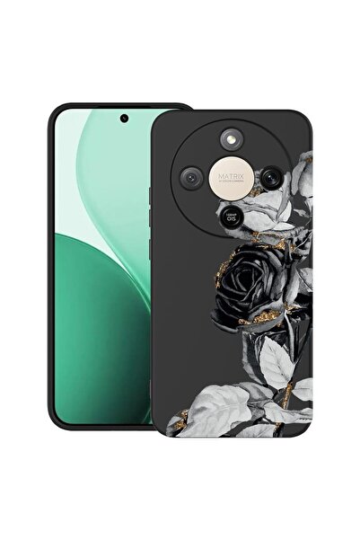 bestcase ¬Æ Husa TPU Ultra Slim Compatibila cu Honor Magic8 Lite, Black Rose,...