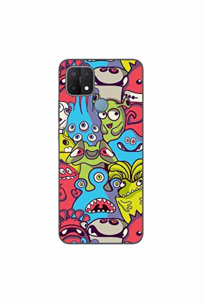 OEM Husa compatibila cu Oppo A15 si A15s Silicon Gel Tpu Model Squishi Monsters