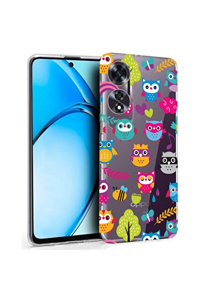 bestcase ¬Æ Husa pentru OPPO A60 4G, Clear Silicon 2MM, Owl, Antisoc, Protect...