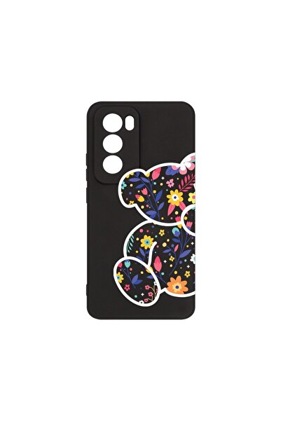 bestcase ¬Æ Husa Premium Silicon, Compatibila Cu OPPO Reno12 Pro, Flower Tedd...