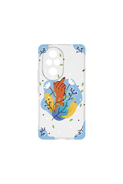 bestcase Διαφανής Θήκη Σιλικόνης 2MM, Συμβατή με Honor 200, Flowers FCK, Αντι...