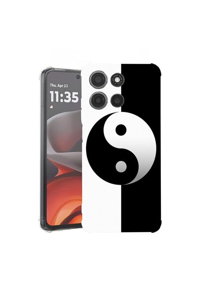 bestcase ¬Æ Husa Anti Shock pentru Motorola Edge 60 Pro cu Design Yin Yang, 2...