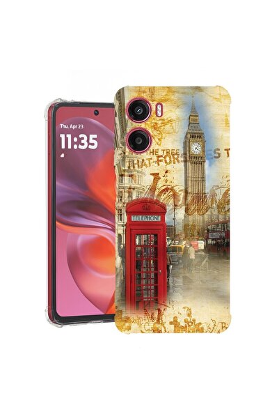 bestcase ¬Æ Husa pentru Motorola Moto G05, Anti Shock 1.5MM, London, Protecti...