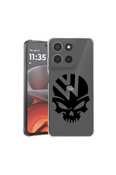 bestcase Калъф за Motorola Moto G75, Удароустойчив 1.5ММ, VW Череп, Защита на...