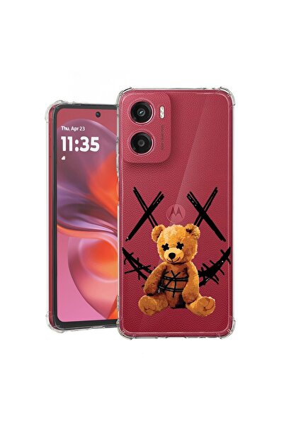 bestcase ¬Æ Husa pentru Motorola Moto G05, Anti Shock 1.5MM, Teddy Bear Smile...