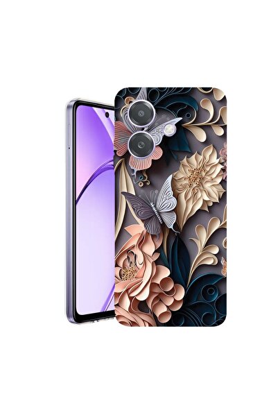 bestcase Θήκη για OPPO A40 / A40M, BestCase® Διαφανής Σιλικόνη 2MM, Πεταλούδα...