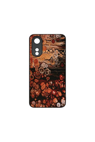 bestcase Λεπτή Γυάλινη Θήκη, Συμβατή με OPPO A78 5G / A58 5G, Μοτίβο Ξύλου, Χ...