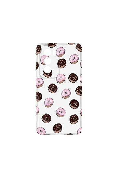 bestcase ¬Æ Husa Clear Silicon 2MM, Compatibila Cu OPPO Reno12 5G, Donuts, An...