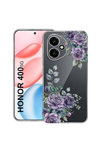 bestcase ¬Æ Husa Anti Shock Compatibila cu Honor 400, Floral - Pastel Rose Bl...