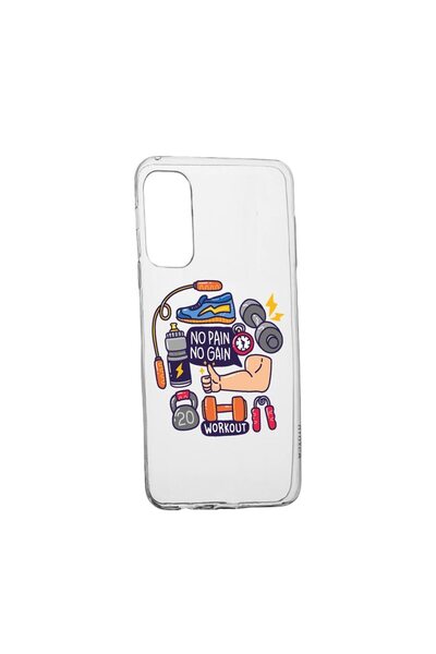 bestcase Husa Silicon Compatibila cu Oppo A94 5G (2021), No Pain No Gain, rez...