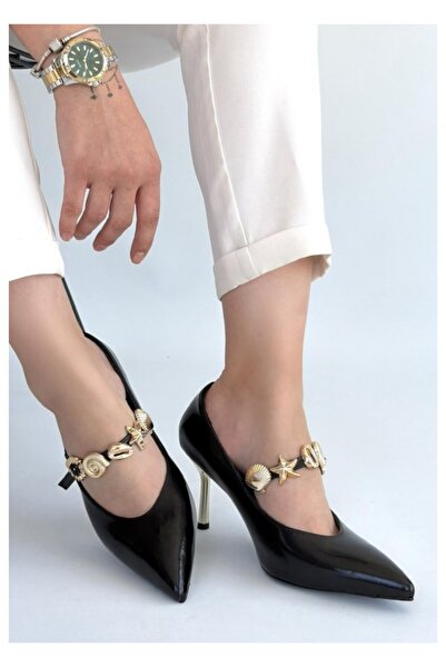 BellAyakkabı Bellamor Women's Shell Detailed Mary Jane Shoes