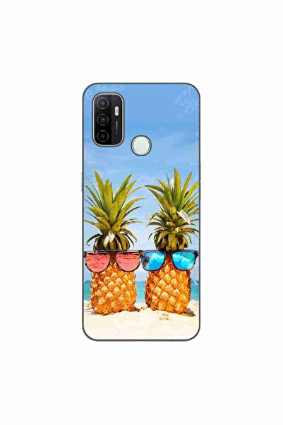OEM Husa compatibila cu Oppo A53 Silicon Gel Tpu Model Beach Pinneaples