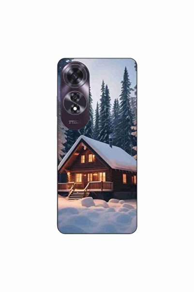 OEM Husa compatibila cu Oppo A60 4G Silicon Gel Tpu Model Peisaj Iarna Cabana