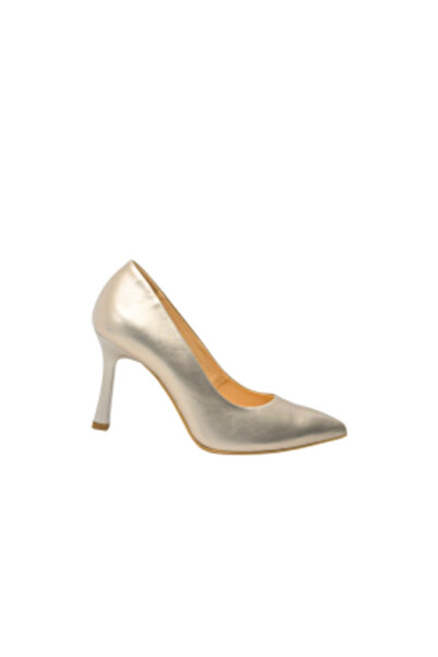 Kordel Pantofi eleganți cu toc stiletto înalt, aurii, din piele KOR 3024