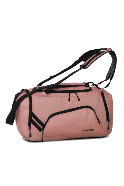 BESTWAY Travel Backpack Bag F40312, 46.5 cm, 600D Polyester, Pink