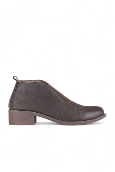 BUENO Brown Leather Women's Heeled Boots