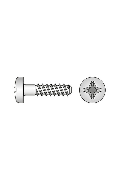 SCHAEFER Set 200 x Surub Cap Bombat Pentru Termoplaste Inox A2-3.0 x 10