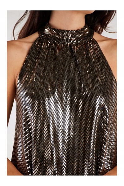Awama Dress, awama, Polyester/ Elastane, gold, L-XL