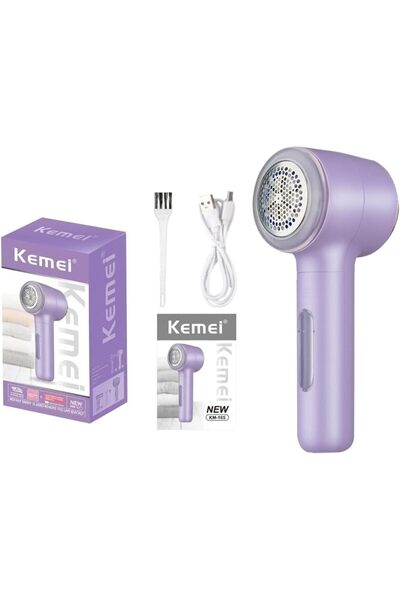 Kemei Rechargeable Fabric Shaver and Lint Remover – Electric Sweater Defuzzer...