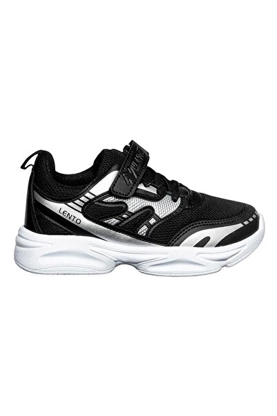 Celira Lnt Black Rubber Velcro Mesh Children's Sports Shoes 46