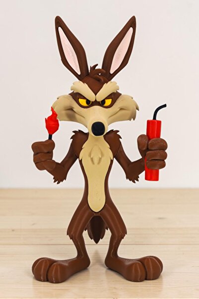 Hunga Wile E. Coyote | Çakal | ACME | Looney Tunes | Dinamitli Figür 28 Cm